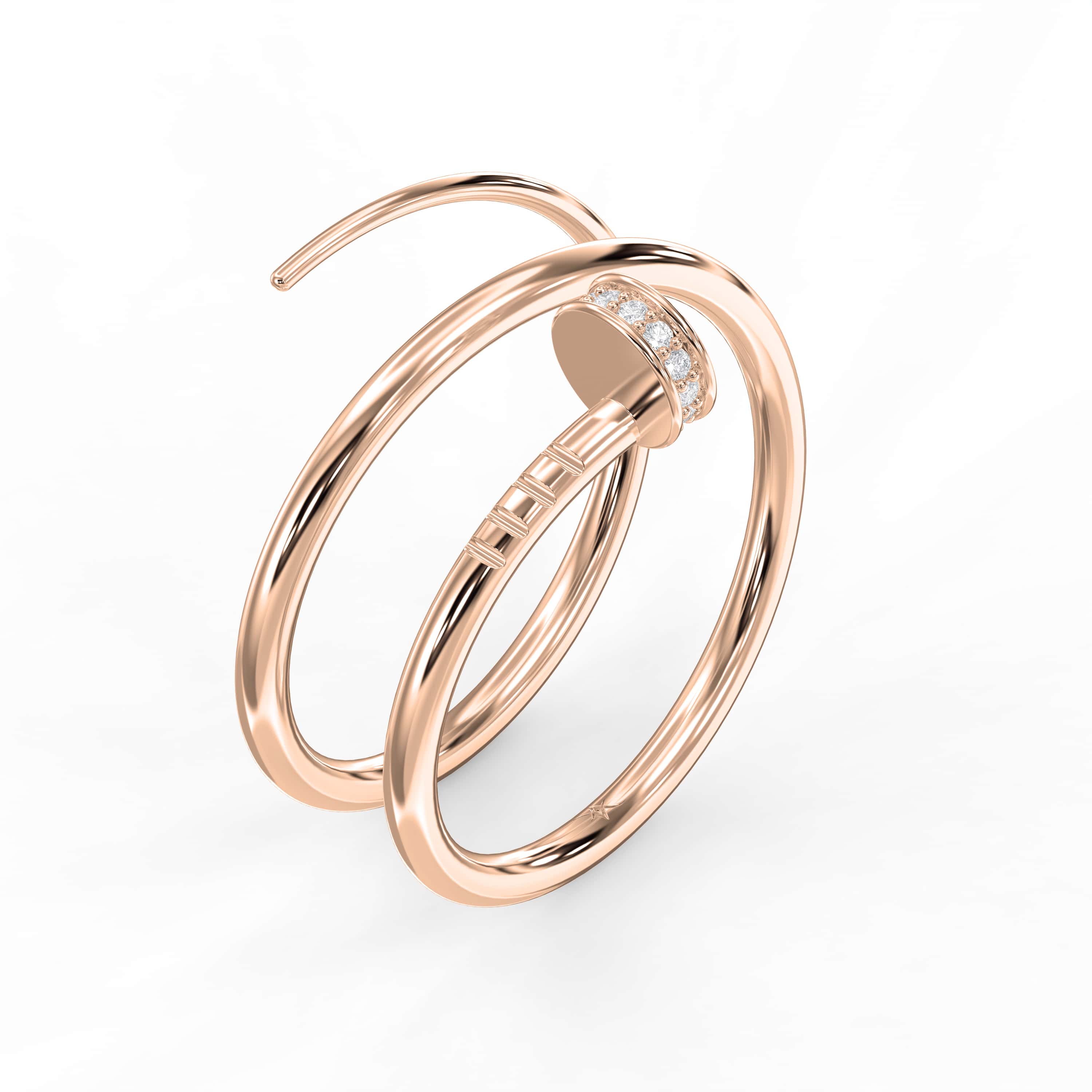 Nail Cuff Ring | Clou Diamond Ring