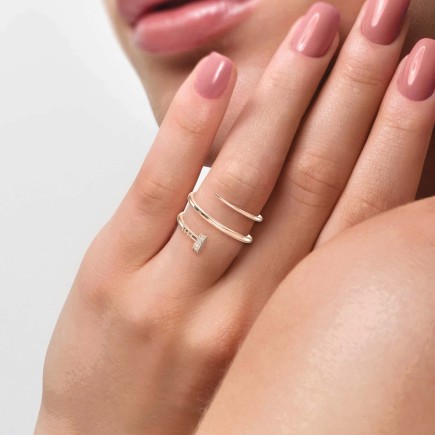 Nail Cuff Ring | Clou Diamond Ring