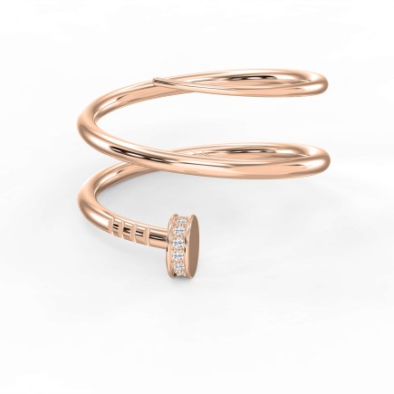Nail Cuff Ring | Clou Diamond Ring