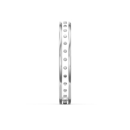 The Khedira Band of Magnificent White Enamel For Her