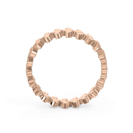 Leaf Stackable Floral Ring
