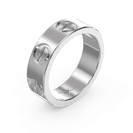 Two Tone Cartier Ring Love Band