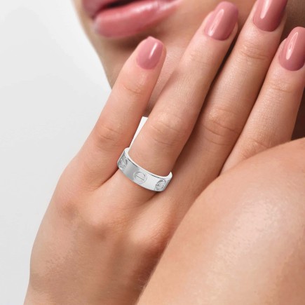 Two Tone Cartier Ring Love Band