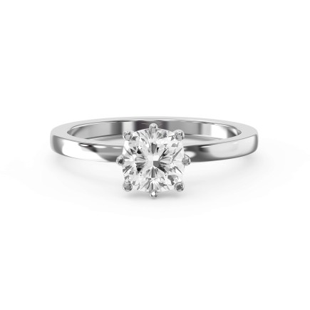 Six Prong Solitaire Engagement Ring