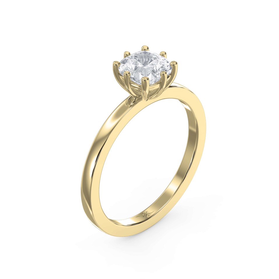 Six Prong Solitaire Engagement Ring