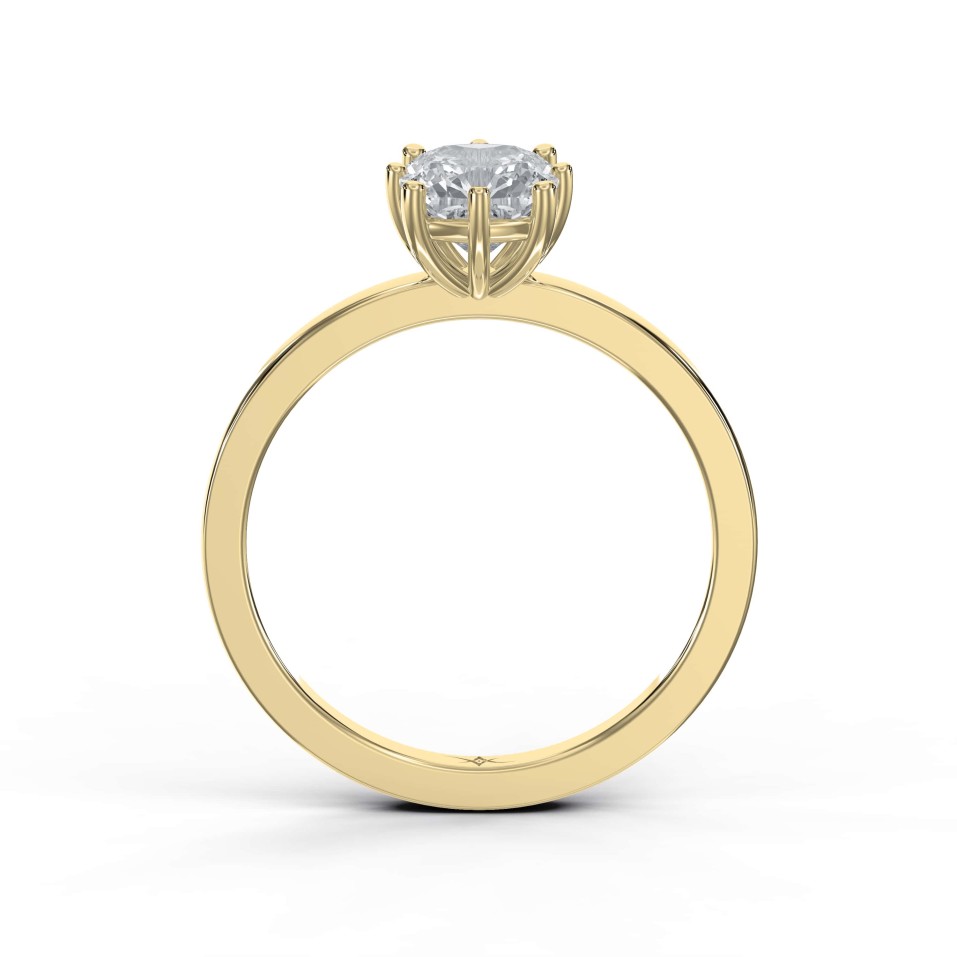 Six Prong Solitaire Engagement Ring