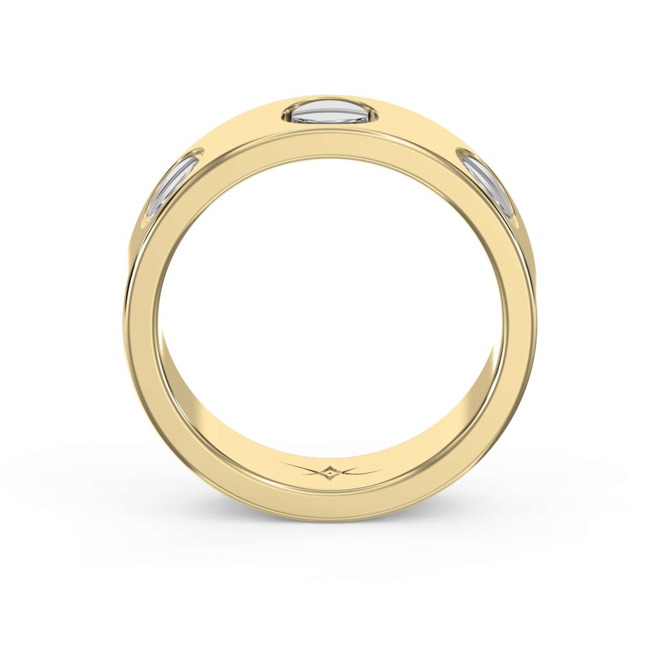 Two Tone Cartier Ring Love Band