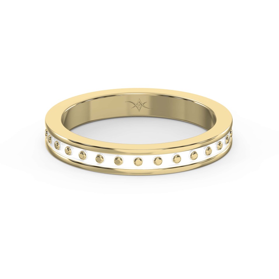 The Khedira Band of Magnificent White Enamel For Her