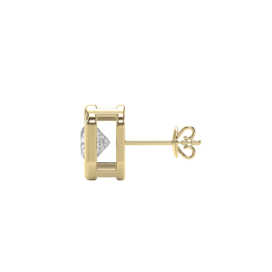 Bezel Set Studs Earrings